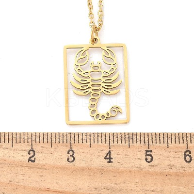 304 Stainless Steel Necklace LS-NJEW-D330-01G-08-1