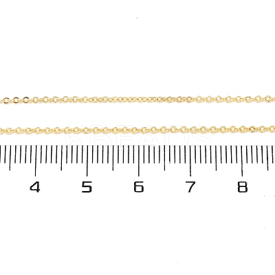 Brass Rolo Chains Necklaces for Women NJEW-D302-43G-1