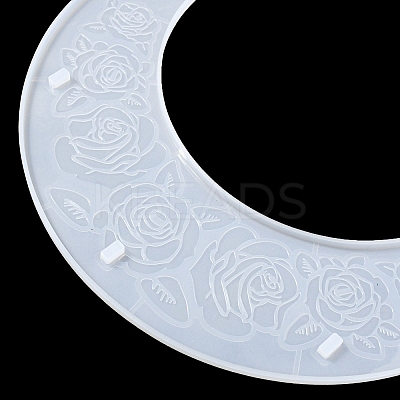 Moon Shape Floating Shelf DIY Silicone Molds Kit DIY-G093-02E-1