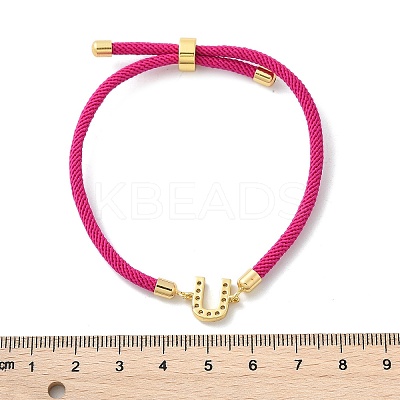 Adjustable Nylon Cord Bracelets X-BJEW-C096-01G-21-1