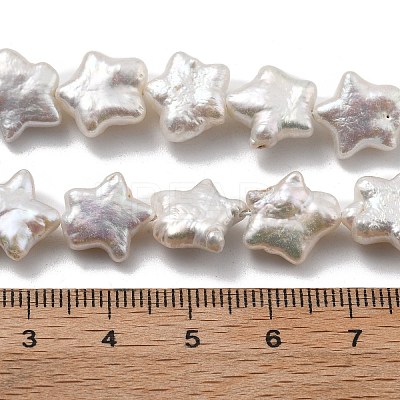 Natural Baroque Keshi Pearl Beads Strands PEAR-P064-04B-01A-1
