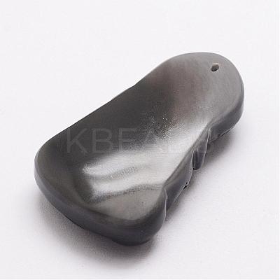 Natural Ice Rainbow Obsidian Carven Pendants G-A169-053-1