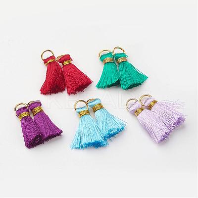 Nylon Tassel Pendant Decoration AJEW-F022-M-1