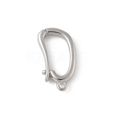 Brass Twister Clasps KK-L245-38P-1