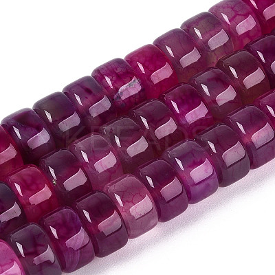 Dyed Natural Agate Beads Strands G-T143-17M-1