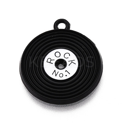 Spray Painted Alloy Enamel Pendants ENAM-T024-31-1
