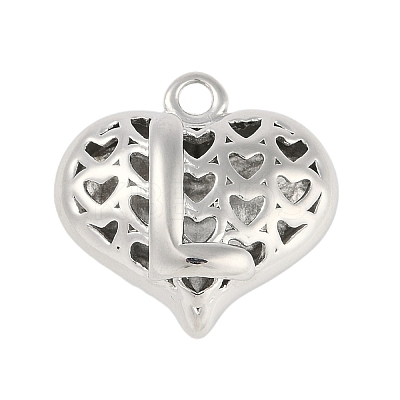 Hollow Brass Pendants for Valentine's Day KK-M289-03L-P-1