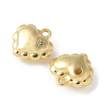 Brass Micro Pave Cubic Zirconia Pendants KK-P290-60G-02-1