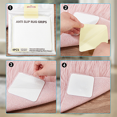 Polyurethane Self Adhesive Non Slip Carpet Stickers AJEW-WH0033-83-1