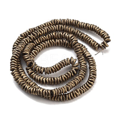 Electroplated Synthetic Non-magnetic Hematite Beads Strands G-H020-M01-17-1