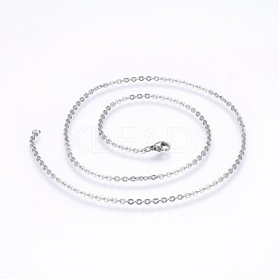 Non-Tarnish 304 Stainless Steel Cable Chains Necklaces NJEW-F226-04P-06-1