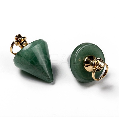 Natural Green Aventurine Pendants G-Z010-01C-1