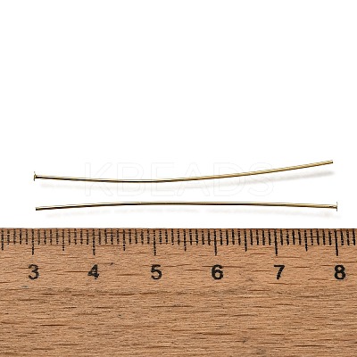 Brass Flat Head Pins KK-H502-01I-G-1