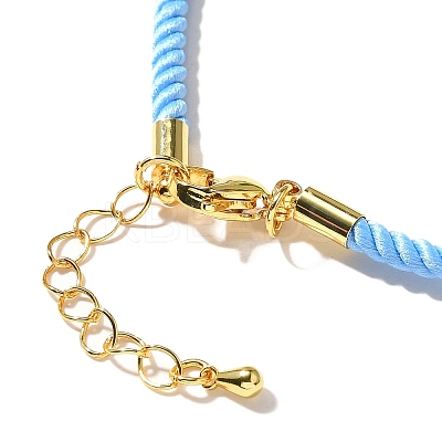 Nylon Milan Cord Necklace Making MAK-M028-01G-14-1