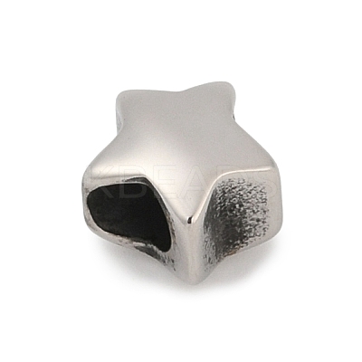 304 Stainless Steel European Beads STAS-G350-08P-1