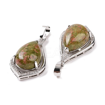Natural & Synthetic Mixed Gemstone Pendants G-H283-04P-1