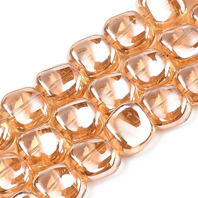 Electroplate Glass Beads Strand EGLA-S188-21-A03-1