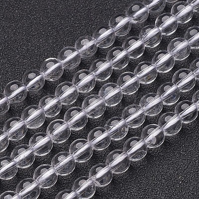 Natural Grade A Quartz Crystal Beads Strands LS-GSR6mmA039-1