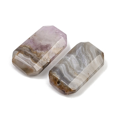 Natural Amethyst Lace Agate Pendants G-H325-03B-1