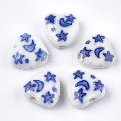 Handmade Porcelain Beads X-PORC-S498-58-1