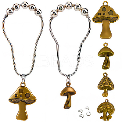 12Pcs 4 Styles Zinc Tibetan Style Alloy Pendants FIND-SP0004-40AB-1