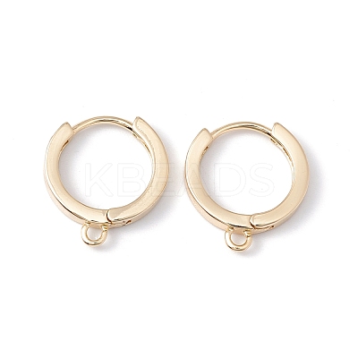 Rack Plating Brass Hoop Earring Findings KK-G433-02LG-1