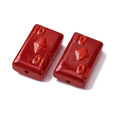 Baking Paint Glass Enamel Beads LAMP-Q045-07I-1
