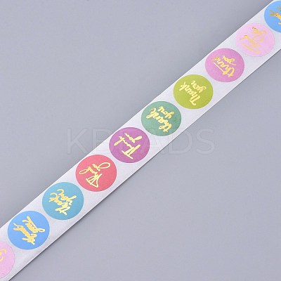 1 Inch Thank You Theme Self-Adhesive Paper Stickers DIY-K027-B08-1