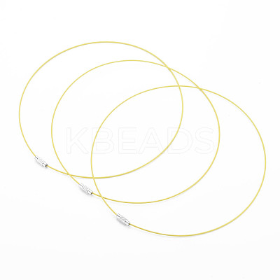 Stainless Steel Wire Necklace Cord DIY Jewelry Making TWIR-R003-02-1