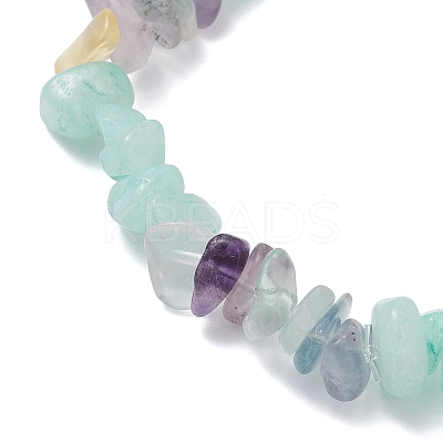 Natural Amazonite Chip Beads Stretch Bracelets for Women BJEW-JB12589-02-1