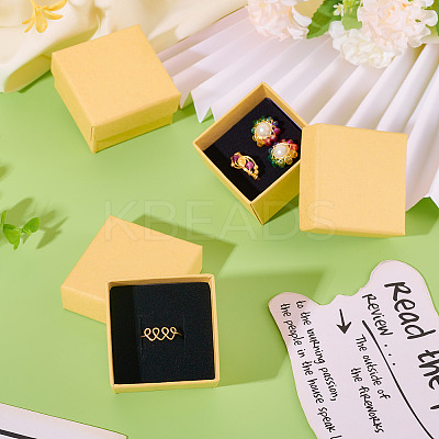 12Pcs Square Cardboard Earring Jewelry Gift Boxes AJEW-TA0001-78-1