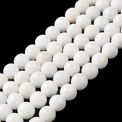 Natural Malaysia Jade Beads Strands G-A146-6mm-B01-1