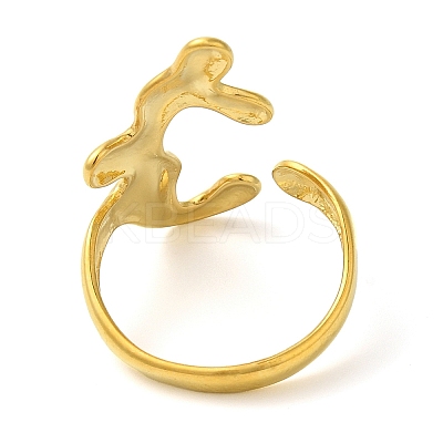 304 Stainless Steel Open Cuff Rings for Women RJEW-Z043-02I-1