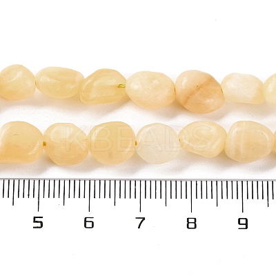 Natural Yellow Jade Beads Strands G-G146-A20-01-1