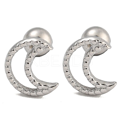 304 Stainless Steel Cartilage Earrings EJEW-B066-01B-P-1