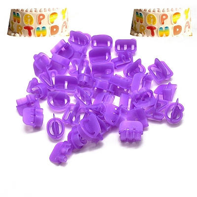 PP Plastic Cookie Cutters LETT-PW0002-53-1