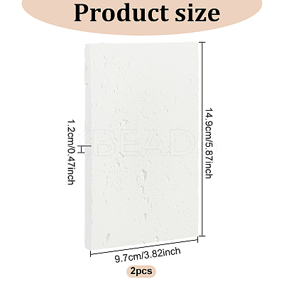 Gesso Jewelry Display Plate DJEW-WH0015-98A-1