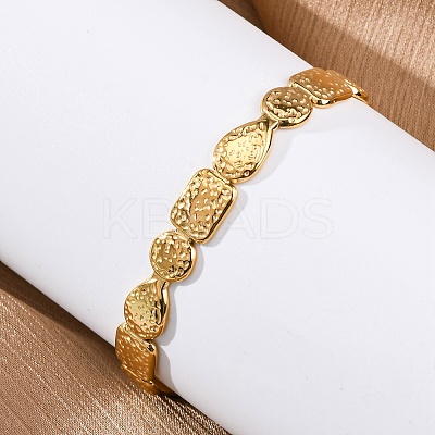 304 Stainless Steel Cuff Bangles for Women LS-BJEW-F491-01G-02-1