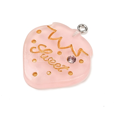 Opaque Resin Pendants LS-RESI-Q020-01B-1