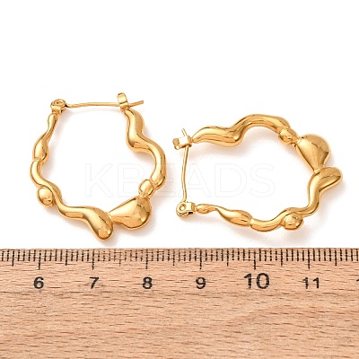 304 Stainless Steel Hoop Earrings for Women SA-CBA7B26-02G-1