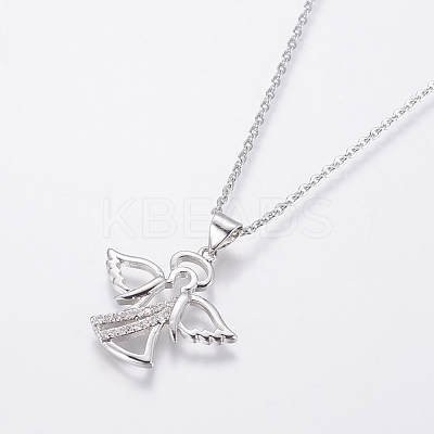304 Stainless Steel Chain Necklaces NJEW-O108-43P-1