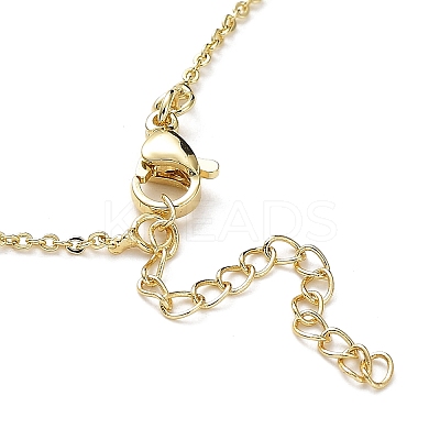 Fashionable Hip Hop Golden Brass Cross Pendant Necklace for Women with Micro Inlaid Gemstones and Zircon Crystals (NKB072) ST0177423-1