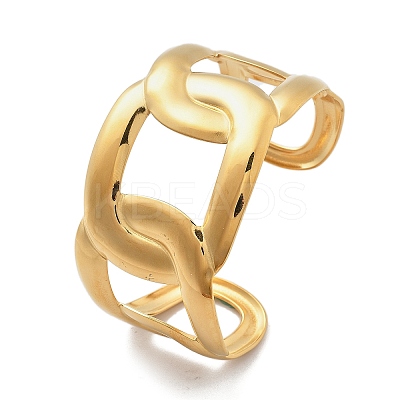 304 Stainless Steel Cuff Bangles for Women BJEW-B108-09G-1
