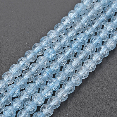 Crackle Glass Beads Strands GLAA-S192-B-006D-1