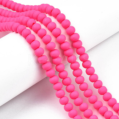 Handmade Polymer Clay Beads Strands X-CLAY-N008-053-09-1