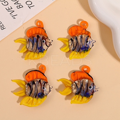 Handmade Lampwork Pendants PW-WG21647-01-1