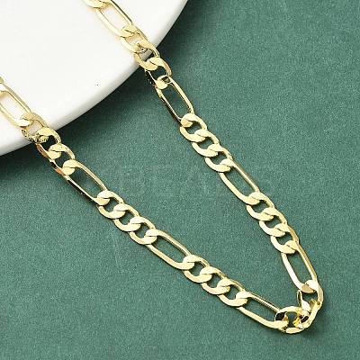 5MM Brass Figaro Chain Necklaces for Women NJEW-K271-07G-1