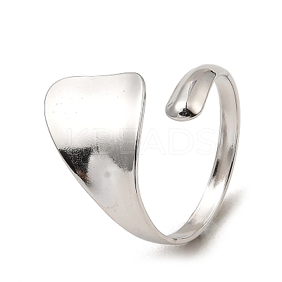 Non-Tarnish 304 Stainless Steel Open Cuff Rings RJEW-Z018-16P-1