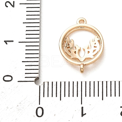 Brass Connector Charm KK-CBA2F8A-01G-1