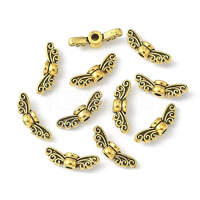 Tibetan Style Alloy Fairy Wing Beads LS-TIBEB-6007-AG-FF-1